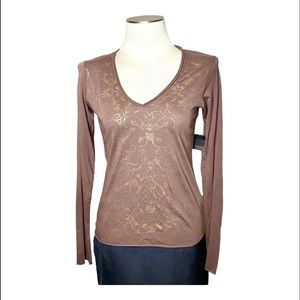 Tahari Long Sleeve Shirt T-shirt
